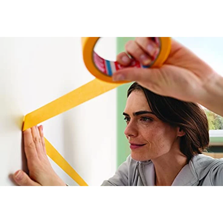 Tesa Perfect+ 56539-00000-00 Malerabdeckband Gelb (L x B) 100m x 30mm 2St. - Preisvergleich – Bild 4