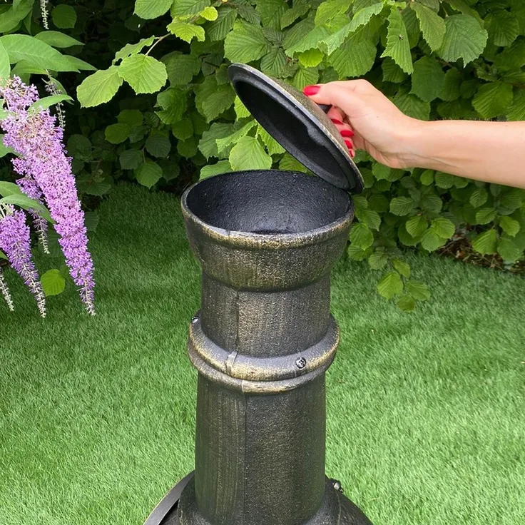Terrassenofen Gartenkamin Gusseisen