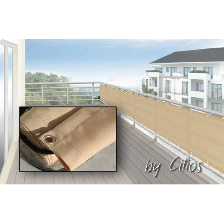 Balkonverkleidung 75 x 300 cm sisal – Bild 1