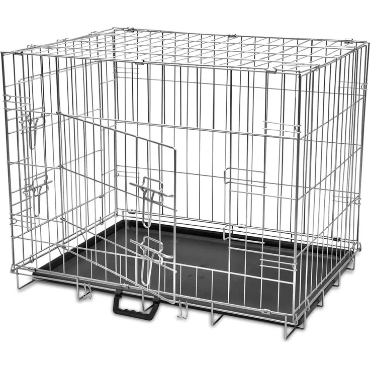 vidaXL Faltbare Hundebox Metall M – Bild 1