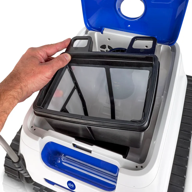 Pool robot GRE ER-230 8,9 kg, 2 h Laufzeit, 3 l Fangkorbvolumen, 15 m Kabellänge, für Pools bis 36 m² Poolboden, Wasserlinie, Poolwände – Bild 10