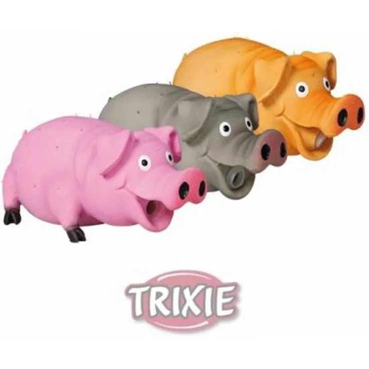 Trixie Borstenschwein, Original-Tierstimme, Latex 21 cm
