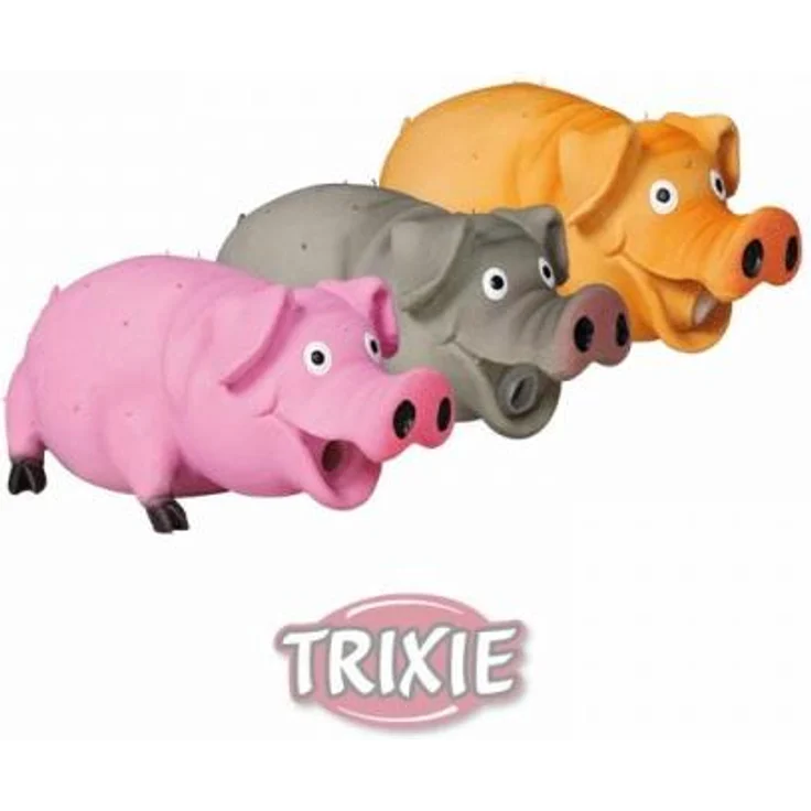 Trixie Borstenschwein, Original-Tierstimme, Latex 21 cm – Bild 1