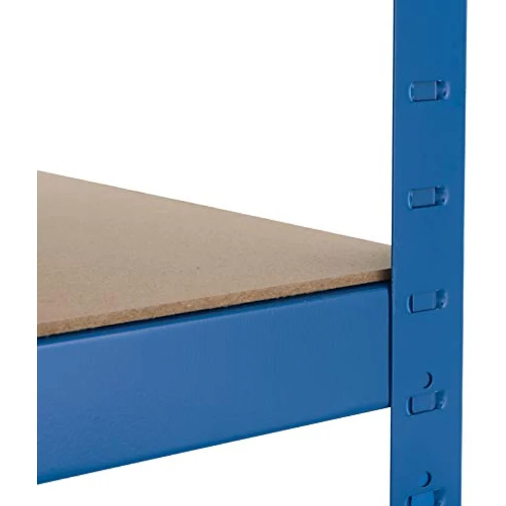 Steckregal Werkstattregal Kellerregal Schwerlastregal Metallregal Lagerregal Blau - 200x120x50cm | 875kg – Bild 4