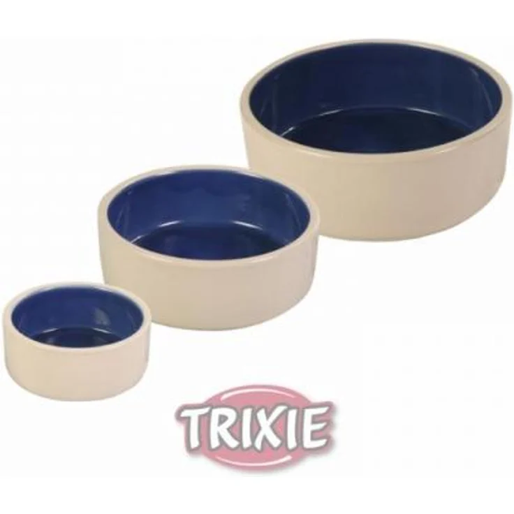 Trixie Keramiknapf creme-blau 2,3 l /ø 22 cm – Bild 1