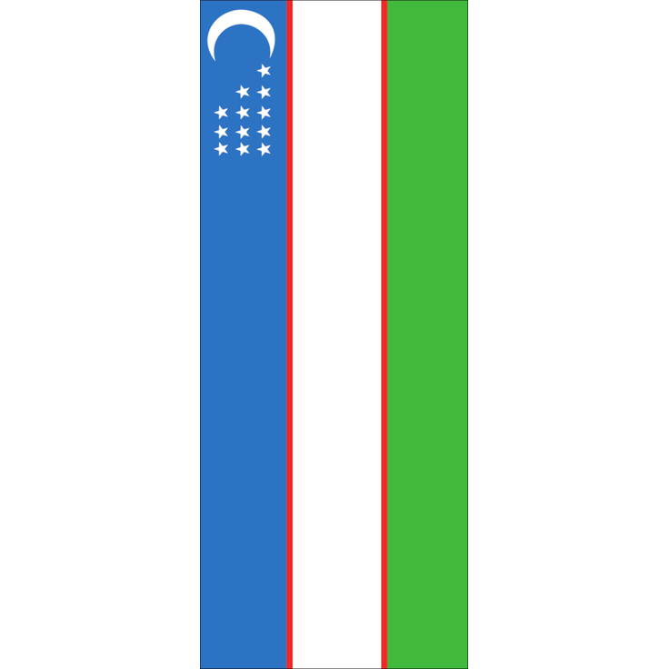 Flagge Usbekistan 120 g/m² ca. 300 x 120 cm