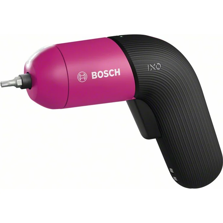 Bosch IXO VI Akkuschrauber (pink, integrierter Akku mit Mikro-USB-Lader, variable Drehzahlregelung, in Aufbewahrungsbox) – Bild 1