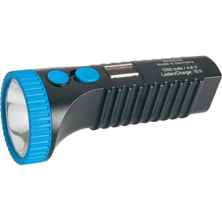 AccuLux PowerLux LED Taschenlampe akkubetrieben 200lm 6h 215g