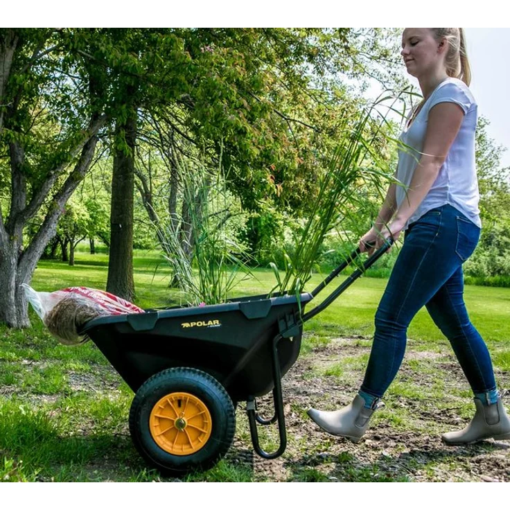 Polar Schubkarre Cub Cart schwarz 127x71 cm – Bild 6