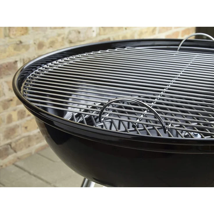Weber 1221004 Holzkohlegrill Compact Kettle, Durchmesser 47 cm, Schwarz, Kugelgrill – Bild 5