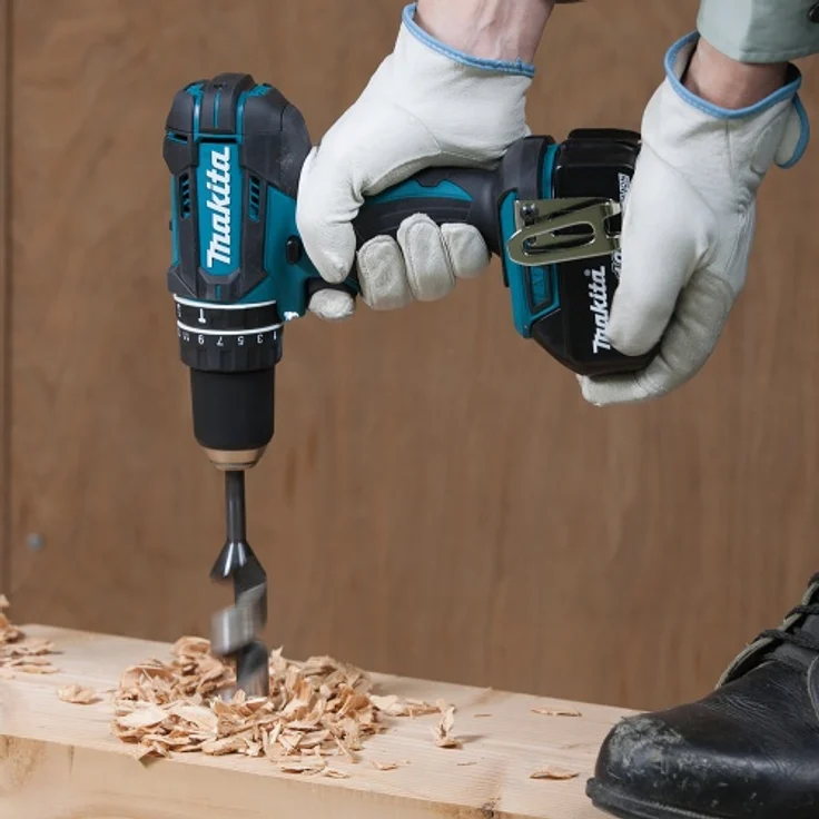 Makita DHP482RFX9 Akku Schlagbohrschrauber Makita 18V,96-tlg. Zubehör-Set,2 Akkus Ladegerät – Bild 3