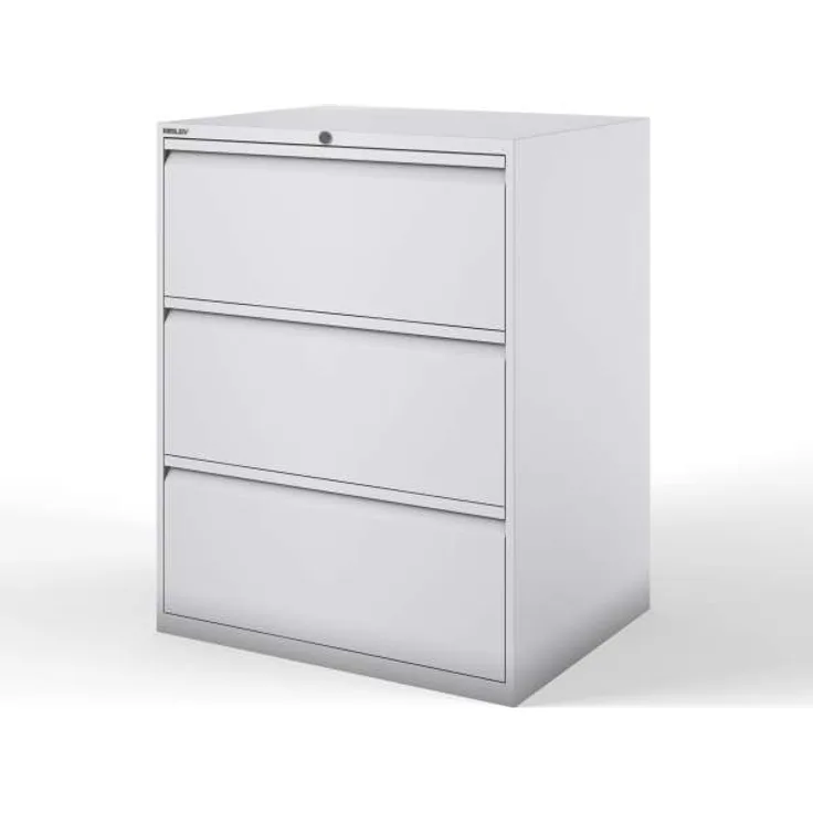 Bisley Hängeregistraturschrank 3 Schübe 2-bahnig l.grau