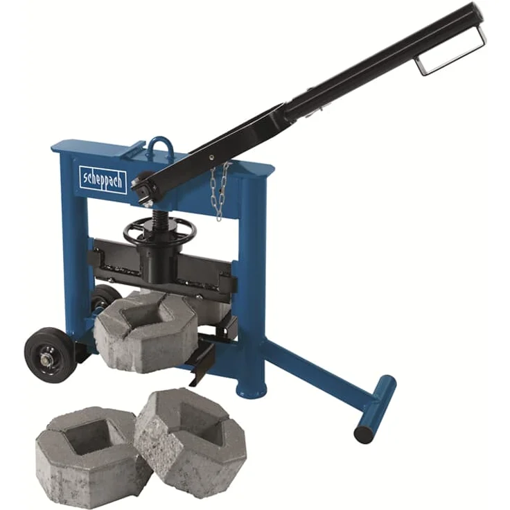 Scheppach Steintrenner HSC130 Steinknacker | Schnitthöhe 25mm bis 140mm | Schnittlänge 330mm | Tischhöhe 120mm | inkl. langlebige Wendemesser – Bild 2