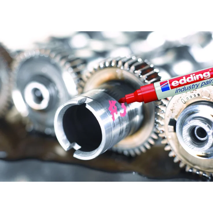 Edding Industrie-Lackmarker 8750 rot Strich-B.2-4mm Rundspitze EDDING VE: 10 – Bild 2