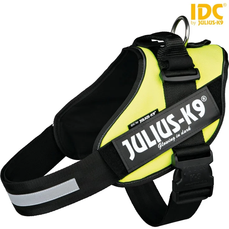 Julius-K9® IDC Powergeschirr Gr. 0 bis XXL neongelb Gr. 2 (L-XL) – Bild 1
