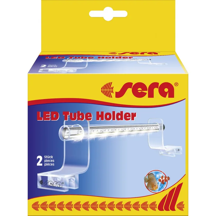 sera LED Tube Holder Clear 2 Stück
