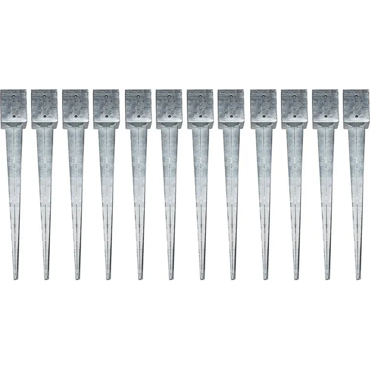 Einschlaghülsen 101x101x900mm 12x Erdanker Einschlagbodenhülse Bodenanker