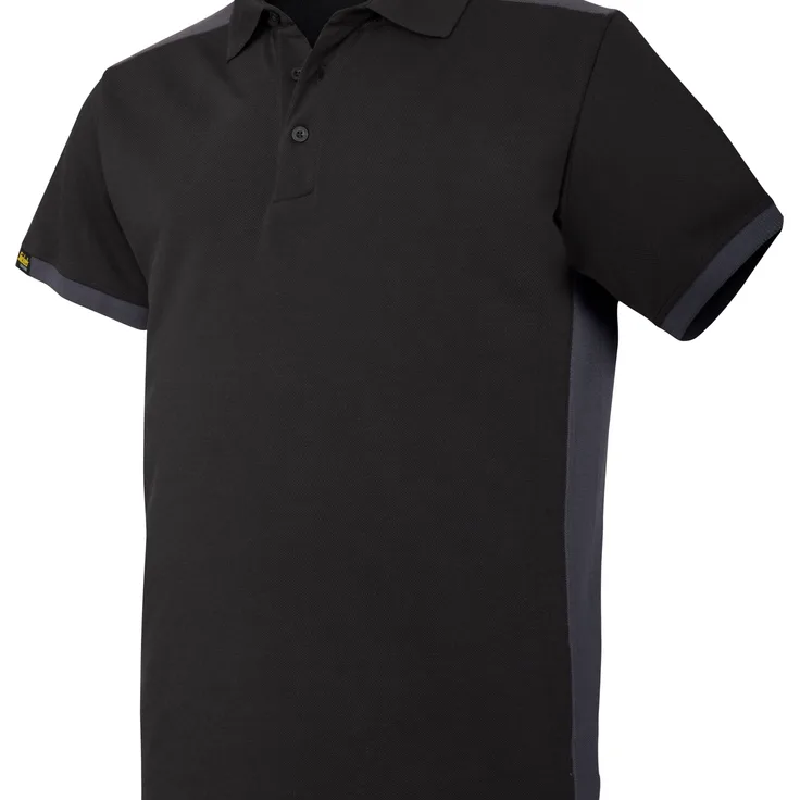 Snickers Workwear 2715 AllroundWork Polo-Shirt, schwarz-Stahlgrau, Gr.XL