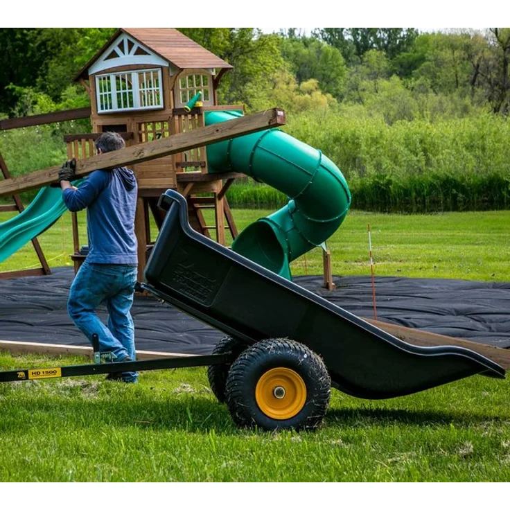 Polar Anhänger Schubkarre HD1500 schwarz 249x137 cm – Bild 5