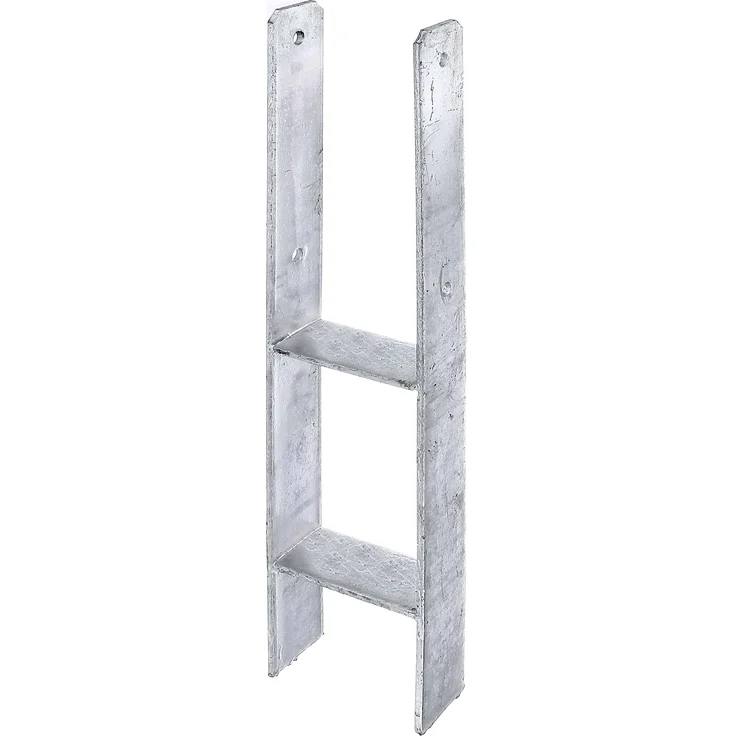 Alberts H-Pfostenträger | feuerverzinkt | lichte Breite 116 mm | Gesamthöhe 800 mm | Materialstärke 6 mm 
(213916) – Bild 2