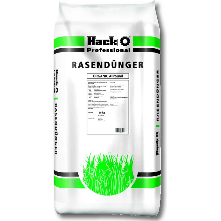 HACK PROFI Rasendünger Organic Allround , 25kg