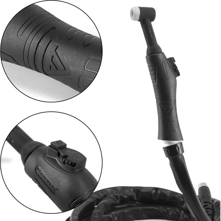 STAHLWERK WIG Schweißbrenner WP-26 FR mit 5 Meter Schlauchpaket bis 200 A