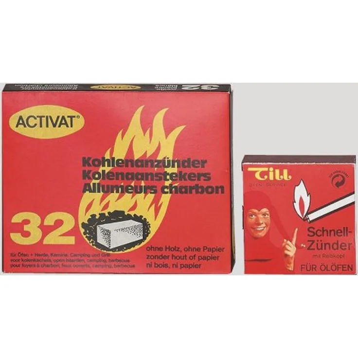 TILL Kohlenanzünder 430 g, 32 Würfel