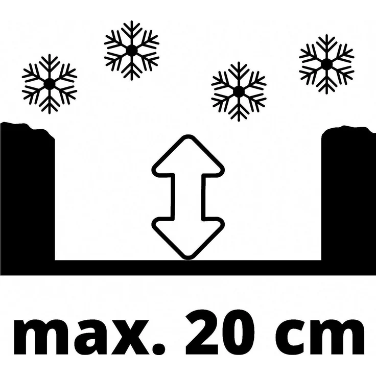 Einhell GE-ST 36-40 Akku-Schneefräse 18 V Li E Power X-Change, ohne Akku und Ladegerät, Arbeitsbreite 40 cm, max. Schneehöhe 20 cm Elektrostart – Bild 9