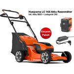 Husqvarna Akku-Rasenmäher LC 142i inkl. Akku Bli20 + Ladegerät C80 - Preisvergleich