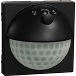 Schneider Electric Merten MEG5711-0403 ARGUS 180 UP Sensor-Modul mit Schalter, Für System M Bewegungsmelder für den Innenbereich mit Unterkriechschutz, 1.1m, Schwarz Matt