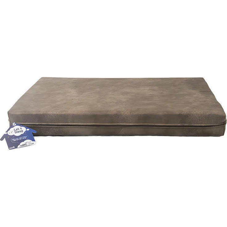 Holland Animal Care Lets Sleep Mellow Mattress, orthopädisches Hundebett in taupe mit Memory-Schaum und rutschfester Unterseite