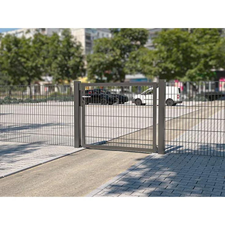Alberts Holzverbinder Accessoireset Flexo Plus für Einzelpforten, thermisch verzinkter Stahl mit anthraziter Kunststoffbeschichtung RAL 7016, 1 Stück – Bild 3