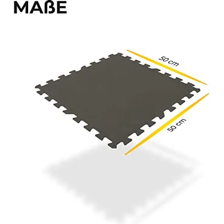 Pool Unterlegmatte Anthrazit - 8 Stück à 50x50cm (2m²) - Bodenschutzmatte für Pool und Planschbecken - schütz den Poolboden vor Beschädigungen – Bild 2