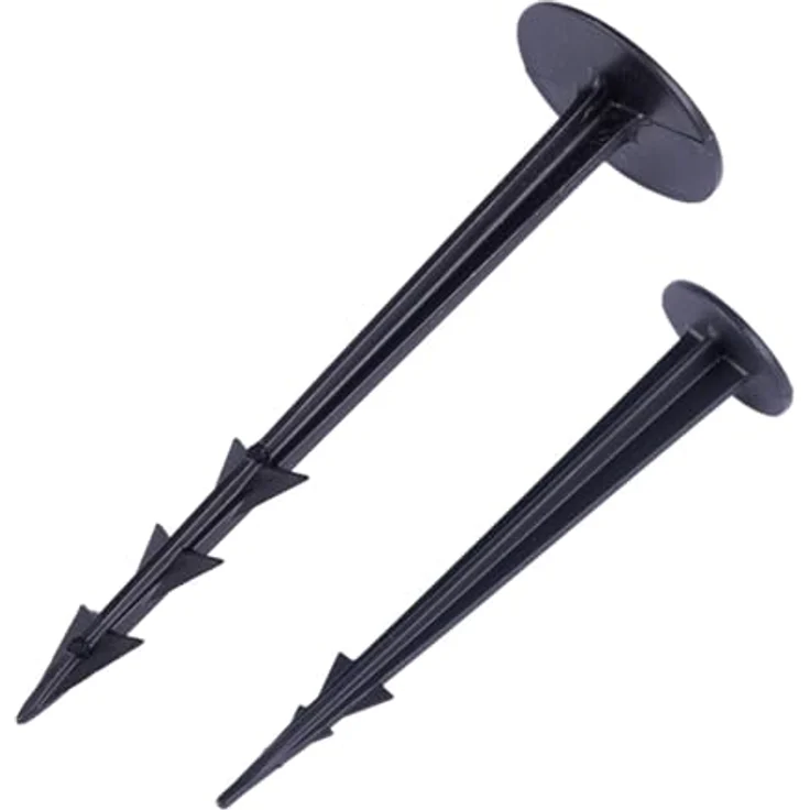 BooGardi Erdanker Kunststoff · 100mm 100 Stück · 100mm / 125mm · Unkrautvlies Haken · Camping Heringe · Erdnägel Bodenplane · Zeltbefestigung Boden · Bodenanker Gartenvlies – Bild 2