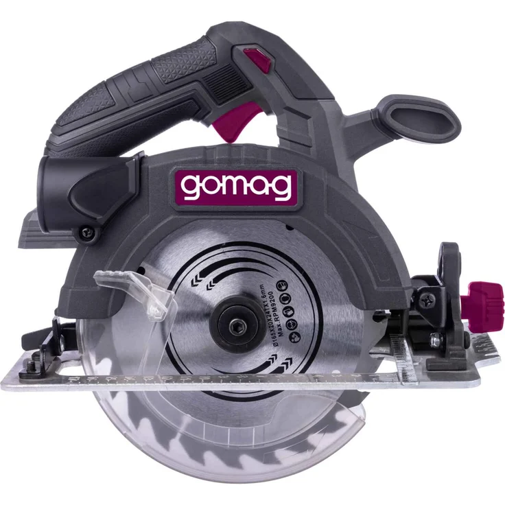 Gomag Akku-Handkreissäge GO-HKS165BL, 20V Kreissäge mit 55mm Schnitthöhe, LED-Arbeitsleuchte und bürstenlosem Motor