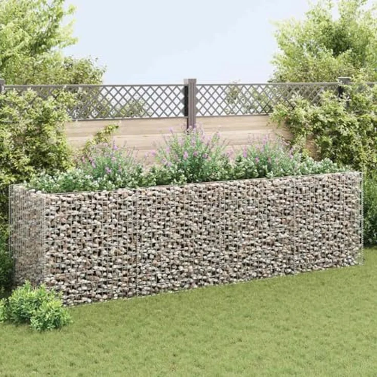 vidaXL Gabionen-Hochbeet Stahl 360×90×100 cm – Bild 3