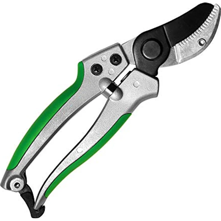 GRÜNTEK Gartenschere Amboss Pflanzenschere TUKANE 195 mm, SK5 Stahl, Antihaftbeschichtet, mit Soft-Touch-Griffen – Bild 4