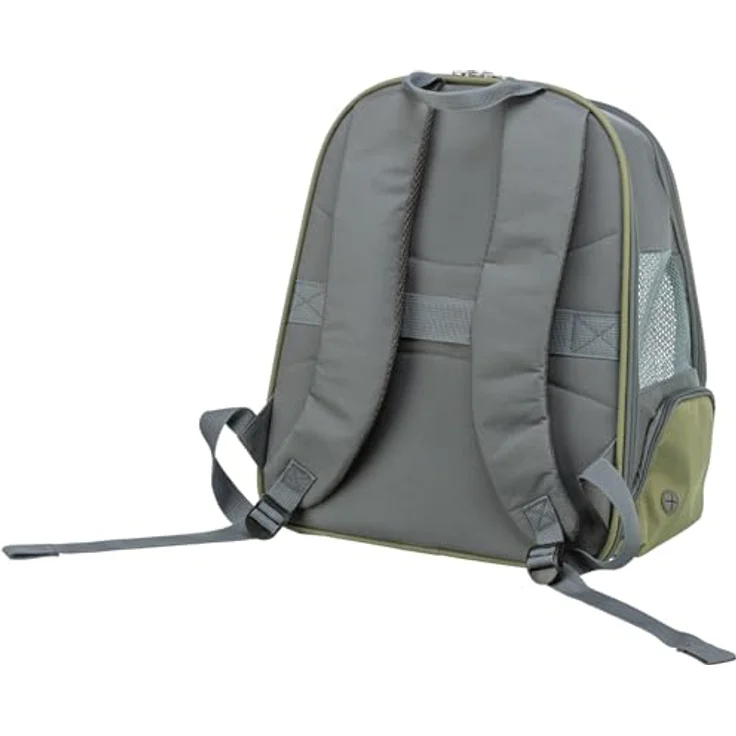 TRIXIE Hunde-Rucksack Lyla - Hunderucksack bis 8kg, atmungsaktives Mesh, integrierte Kurzleine - Schwarz – Bild 2