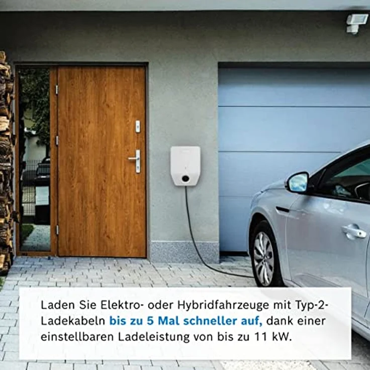 Bosch Power Charge 7000i - Wallbox - bis zu 11 kW - Ladekabel: IEC Typ 2 - inkl. WiFi- und Ethernet-Anschluss - 7,5m Kabel – Bild 2
