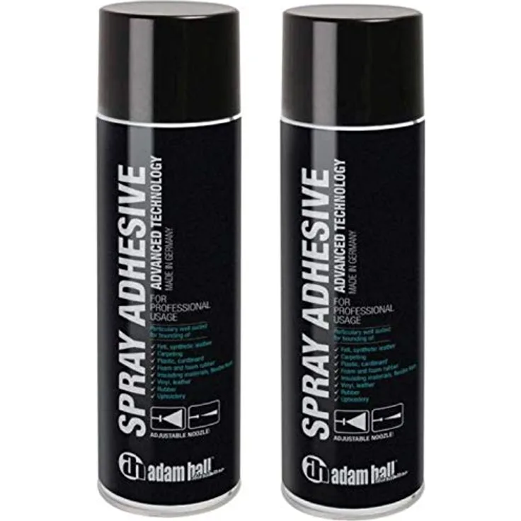 Adam Hall Sprühkleber 500ml 01360, vielseitiger Spraykleber für starke Verklebungen, temperaturbeständig von -20 °C bis +60 °C