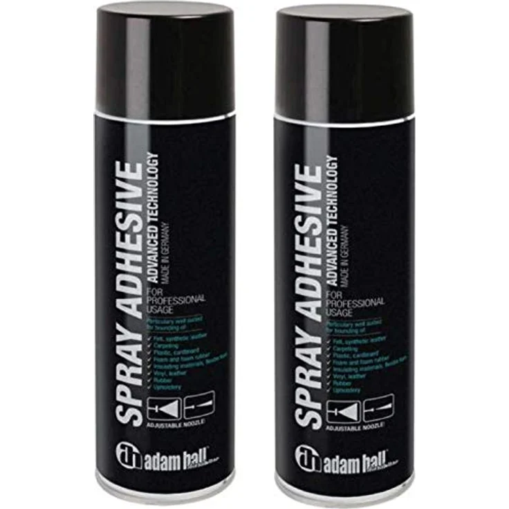 Adam Hall Sprühkleber 500ml 01360, vielseitiger Spraykleber für starke Verklebungen, temperaturbeständig von -20 °C bis +60 °C – Bild 1