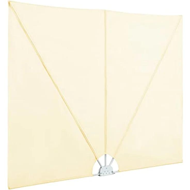 vidaXL Faltbarer Terrassen-Seitenfächer Creme, 300×200 cm, wasser- und schmutzabweisend, UV-beständig, zusammenklappbar – Bild 6
