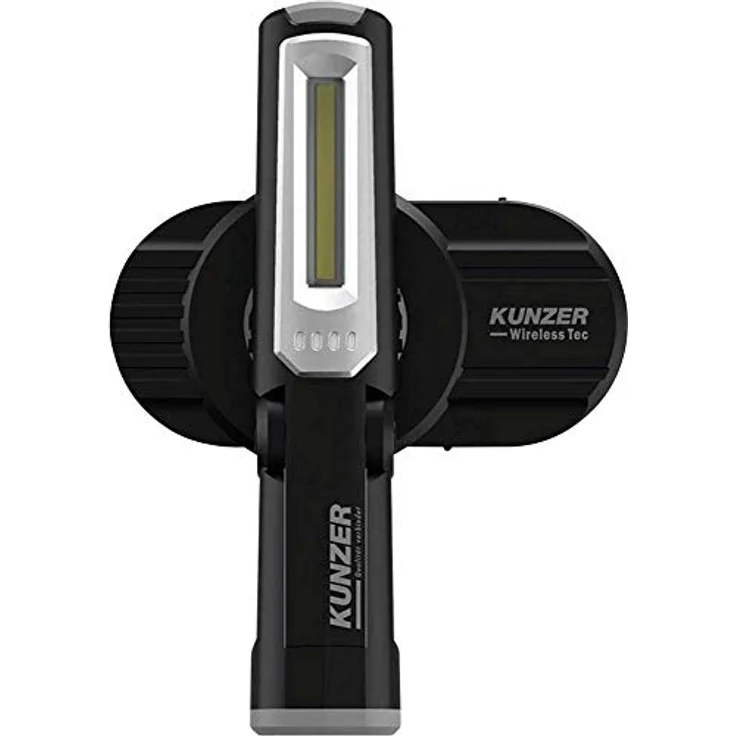Kunzer PLI-7 Arbeitslampe - COB-Technik Werkstatt-Taschen-Leuchte mit 300lm Lichtstärke und 9h Leuchtdauer - Induktion