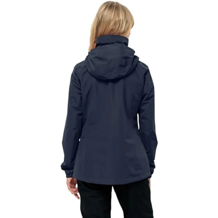 Jack Wolfskin Regenjacke Stormy Point 2L mit TEXAPORE CORE-Technologie, Damen, wasserdicht, winddicht, atmungsaktiv, blau – Bild 2