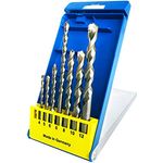 S&R Professional SDS Steinbohrer Set 7-tlg, 4mm - 12mm, SDS plus, Profi Betonbohrer für Beton, Stein, Mauerwerk, Made in Germany