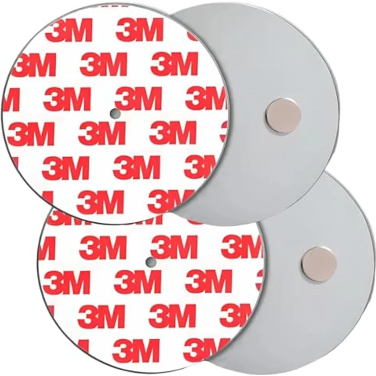König Design Rauchmelder Magnethalter 20 Stück Selbstklebende Magnethalterung für Rauchmelder Ø 70mm schnelle & sichere Montage ohne Bohren und Schrauben für alle Feuermelder und Rauchwarnmelder – Bild 1