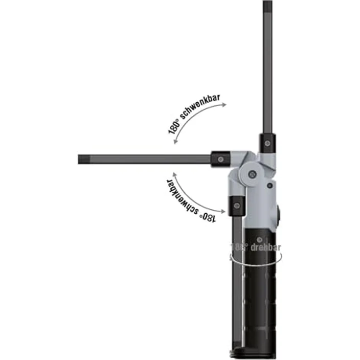 KUNZER PL-071 Arbeitslampe kompakt - COB-Technik - 180° Werkstatt-Taschen-Leuchte, 300 lm Lichtstärke, 7,5 h Leuchtdauer – Bild 4