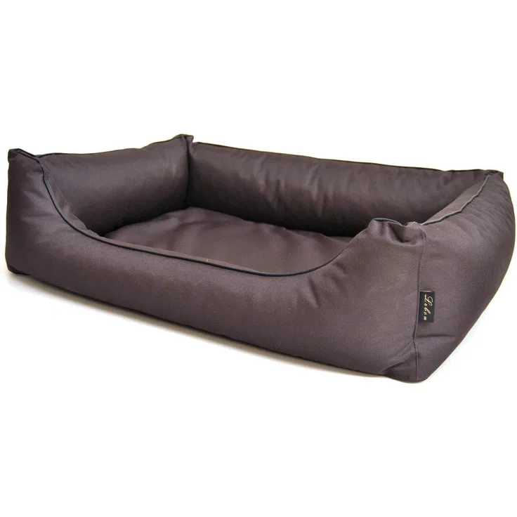 Ollesch Tierbett Lebon Hundebett Paula PLUS - Dunkelbraun, Gelenk- und Wirbelsäulen-schonender Schlaf, Memory Effekt