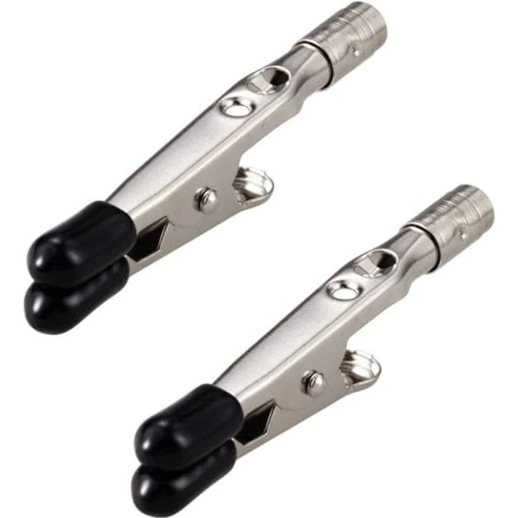 Toolcraft AT-400S1 Ersatzklemmenset für AT-400 und AT-430, 2x Krokodilklemmen, anschraubbar an Schwanenhalsarme – Bild 2
