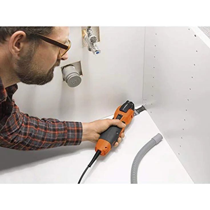 Fein Multimaster mm 500, Multifunktionswerkzeug Set mit 350W, Anti-Vibrationssystem, Starlock Plus Werkzeugaufnahme, QuickIN Schnellspannsystem, inkl. Sägeblätter und Schleifplatten – Bild 3